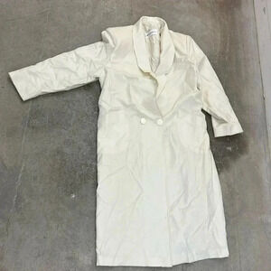 Vintage double breastead light wool  coat holt renfrew